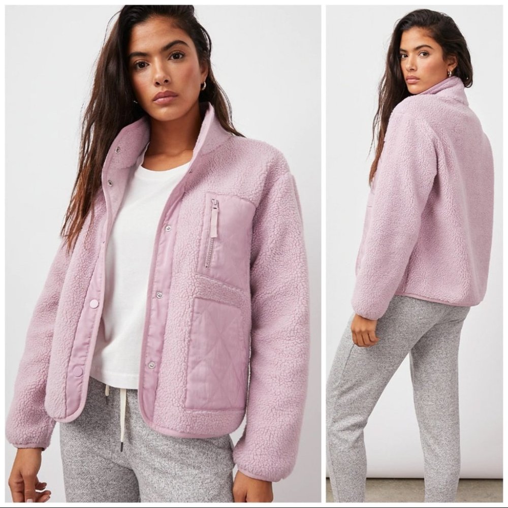 Rails Light Pink Sherpa Jacket